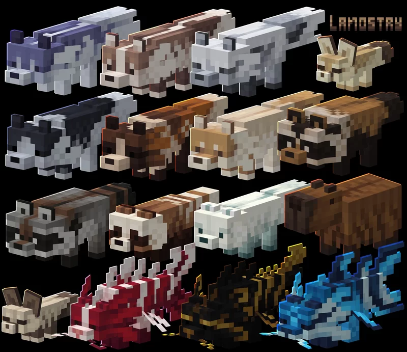 Lanostry's foxes bedrock Minecraft Texture Pack