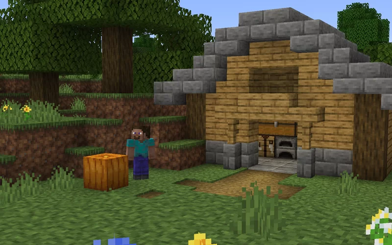 A humble cottage. Fresh Moves shown