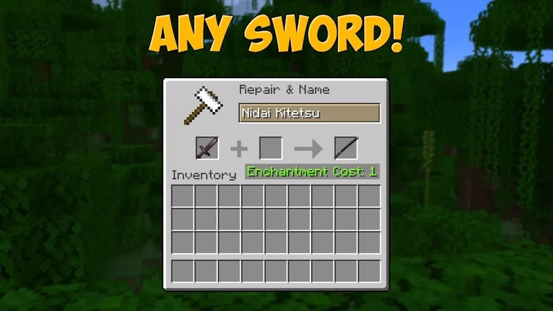 Nidai Kitetsu katana from anime One Piece Minecraft Texture Pack