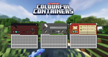 Colourful Containers GUI Minecraft Texture Pack