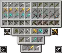 All tools and weapons have a unique design.