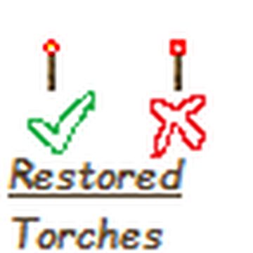 Restored Redstone Torches Minecraft Texture Pack