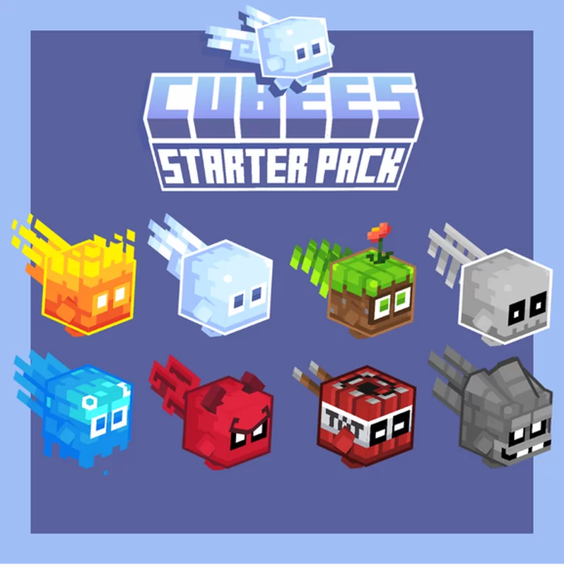 Cubees Starter Pack - Pets & companions Minecraft Texture Pack