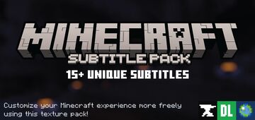 Minecraft: Subtitle Pack Minecraft Texture Pack