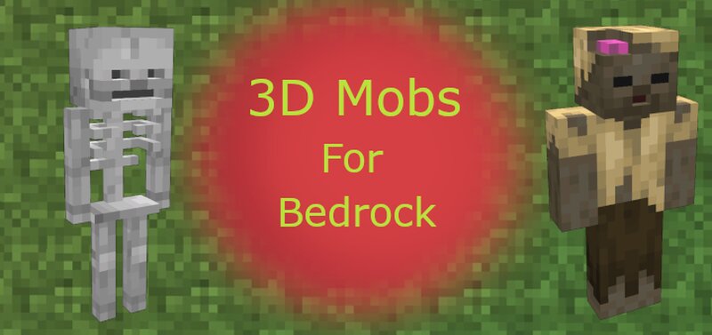 3D Mobs and Items - BEDROCK