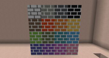 Colorful Concrete Bricks inspired by the classic brick texture Minecraft Texture Pack