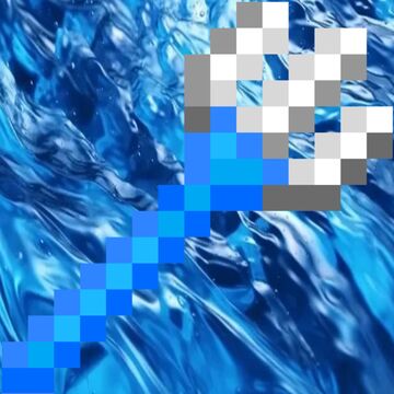 Blue Trident/Синий трезубец Minecraft Texture Pack