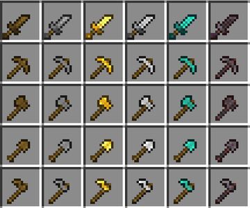tiny tools Minecraft Texture Pack
