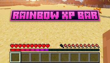 Rainbow XP Bar Minecraft Texture Pack