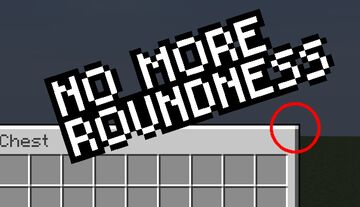 Simply Sharp Squares [square GUI] Minecraft Texture Pack