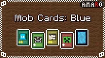 Mob Cards: Blue Minecraft Texture Pack