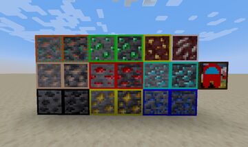 Outlines Ores (my first texture pack) Minecraft Texture Pack