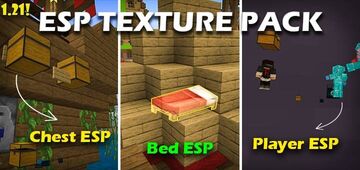 ESP Texture Pack | Bed, Player, Chests, mobs and more! Minecraft Texture Pack
