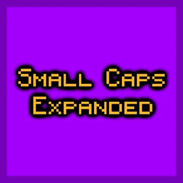Small Caps Font Expanded Minecraft Texture Pack