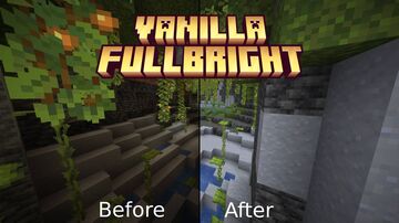 Vanilla Fullbright (No mods required + Sodium and OptiFine compatible) Minecraft Texture Pack