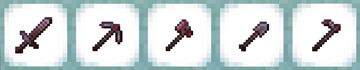Red Netherite Tools Minecraft Texture Pack