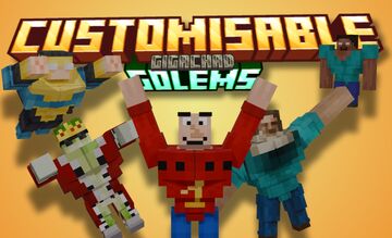 Customisable Gigachad Golems Minecraft Texture Pack