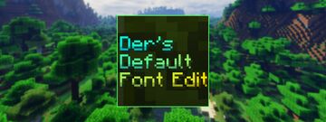 Der's Default Font Edit Minecraft Texture Pack