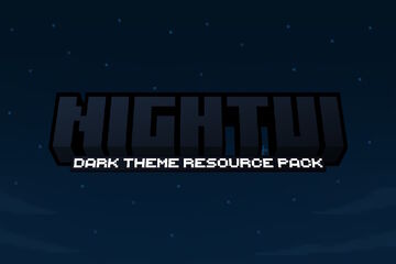 🌙 Night UI - A Dark Themed Resource Pack Minecraft Texture Pack