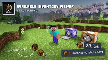 Available Inventory Viewer Minecraft Texture Pack