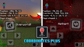 Coordinates Plus Minecraft Texture Pack