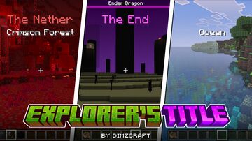 Explorer's Title (addon) Minecraft Texture Pack