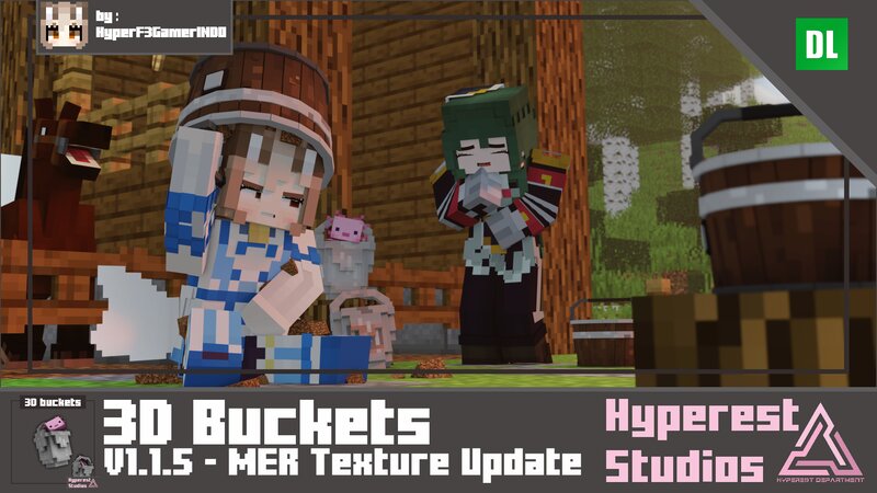 3D Buckets | v1.1.5 MER Texture Update