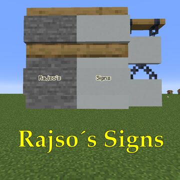Rajso´s signs Minecraft Texture Pack