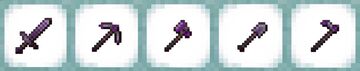 Purple Netherite Tools Minecraft Texture Pack
