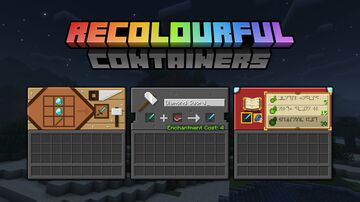 Recolourful Containers GUI + HUD (DARK) Minecraft Texture Pack