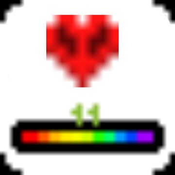 Hardcore Heart And Rainbow Xp bar - Minecraft Java Minecraft Texture Pack