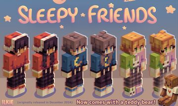 Sleepy Friends Skin Pack Minecraft Texture Pack