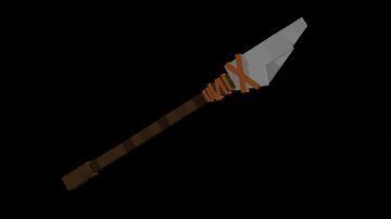 Flint Spear 3D Model Minecraft Texture Pack