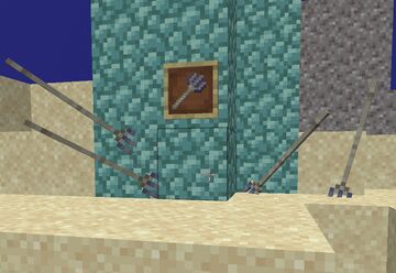 Elder Guardian Trident Minecraft Texture Pack