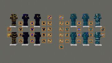 Mythril and Obsidian Armor Texture Pack Minecraft Texture Pack