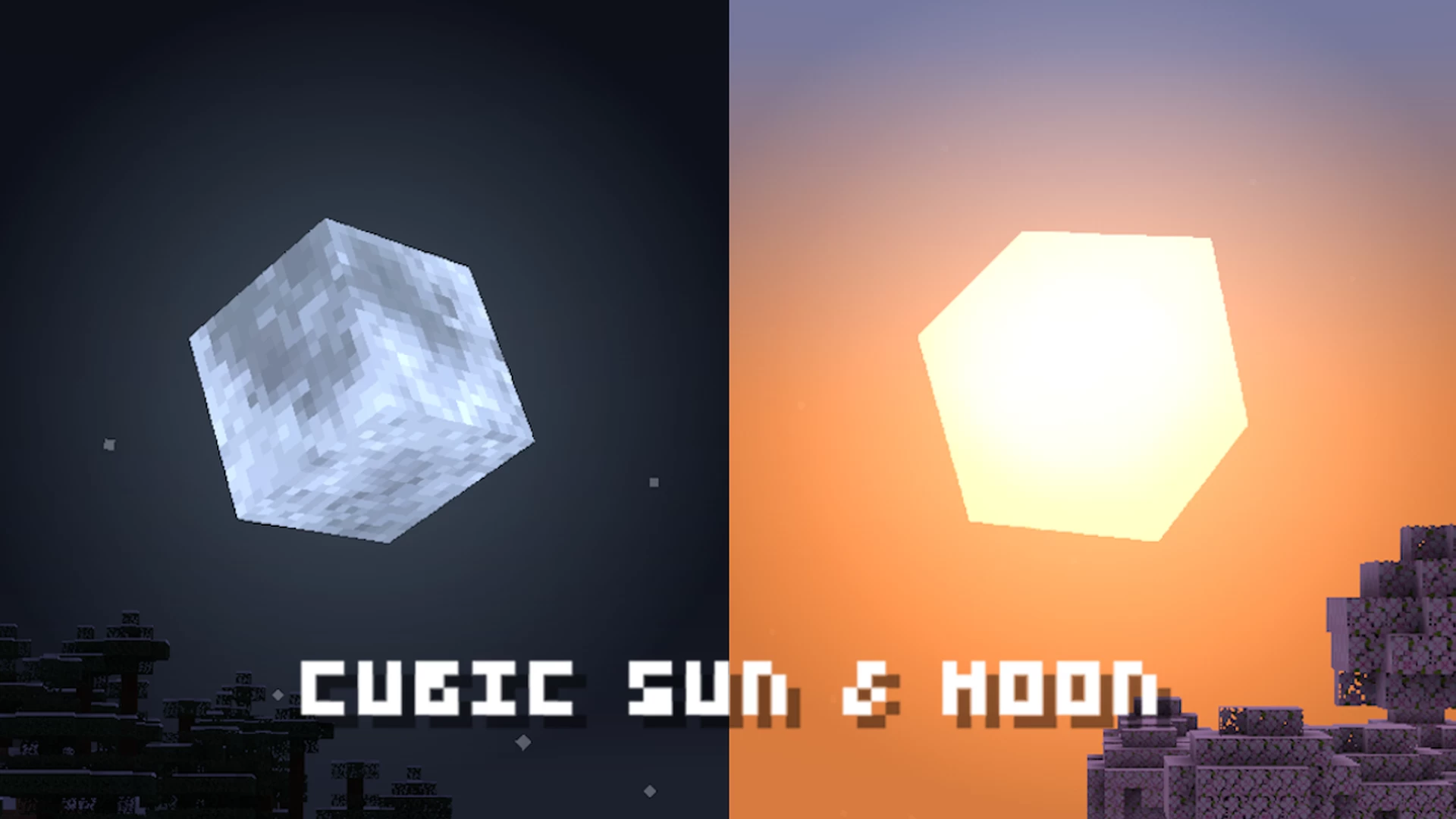 ◇Primaute◇ CUBIC MOON Cubic Sun & Moon v1.8.3 [Java] Minecraft Texture Pack