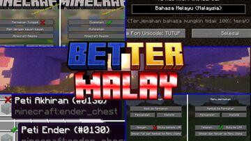BetterMalay Language Pack Minecraft Texture Pack