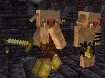 Piglins from A Minecraft Movie Minecraft Texture Pack