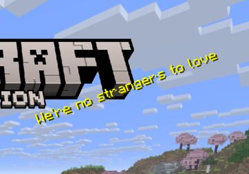 Rickroll Splash Text Minecraft Texture Pack