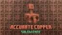 Accurate copper golem statue eyes Minecraft Texture Pack