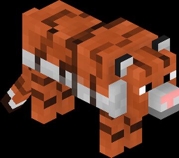 Wolf to Tiger Minecraft Texture Pack
