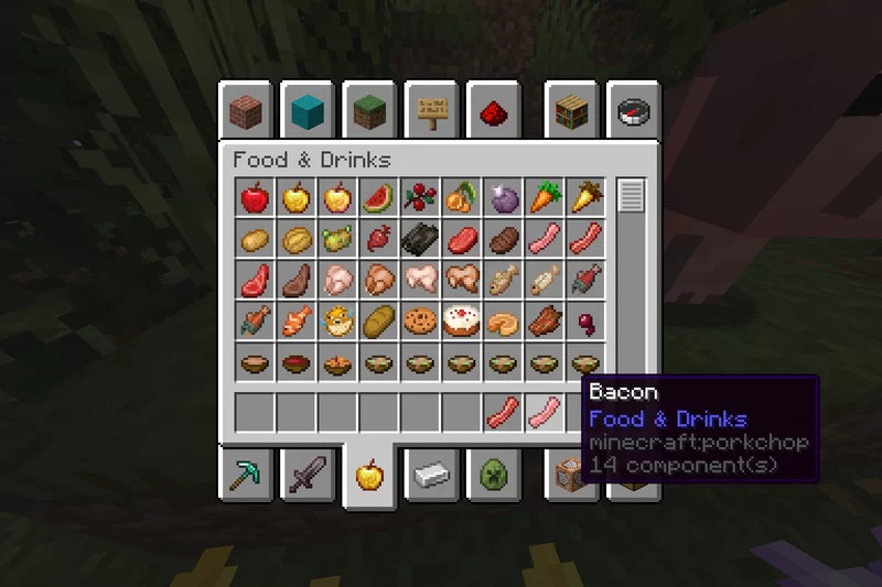 PorkChops to Bacon Minecraft Texture Pack