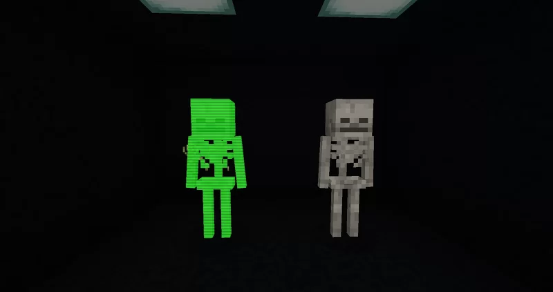UPDATED Fallout V.A.T.S Glowing Effect [1.21.2] Minecraft Texture Pack