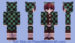 Demon Tanjiro Minecraft Skin