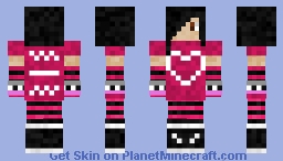 RAVE 🎀🖤 (Girl Version) Minecraft Skin