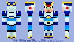 Mega Man X First Armor Remake (X1 Weapon Palates Temporarily Removed) Minecraft Skin