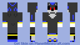 android shadow (blue) v2 Minecraft Skin