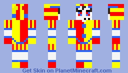 evil pomni Minecraft Skin