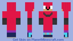 nightcore knuckles (outcome memories) Minecraft Skin