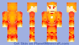 Human Torch (Flame-On) | Marvel MC Minecraft Skin
